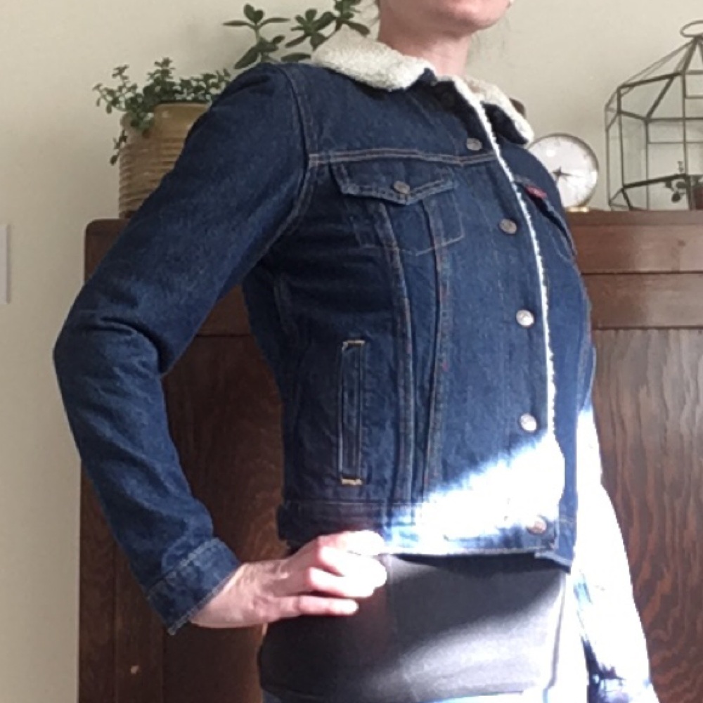 Levi Sherpa Trucker Jean Jacket NWOT